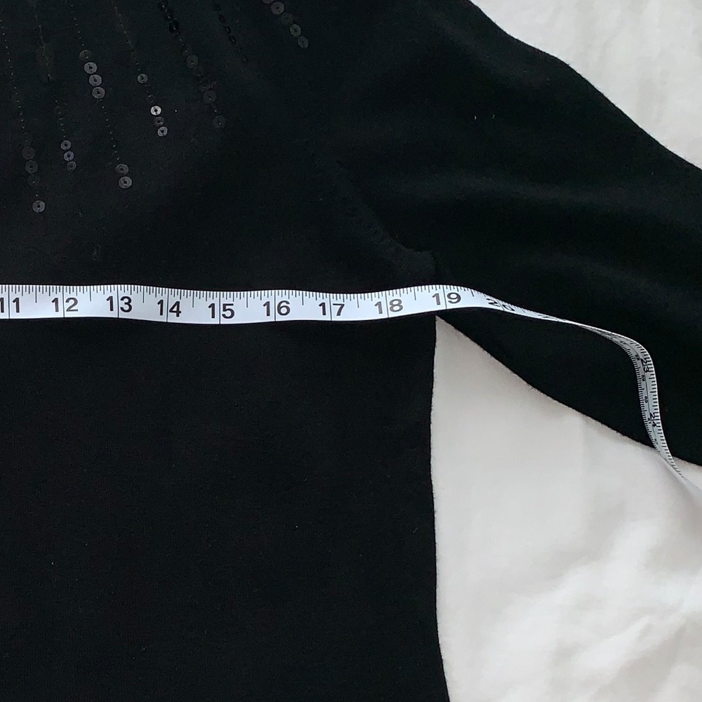 Ruby Rd. Black Sequin Sweater Size L - image 4